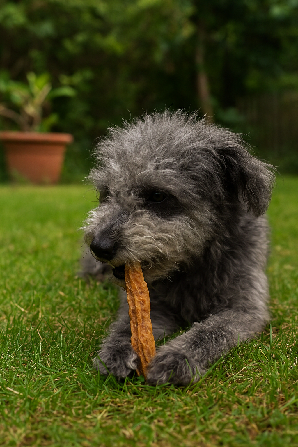 Greta lässt es sich schmecken