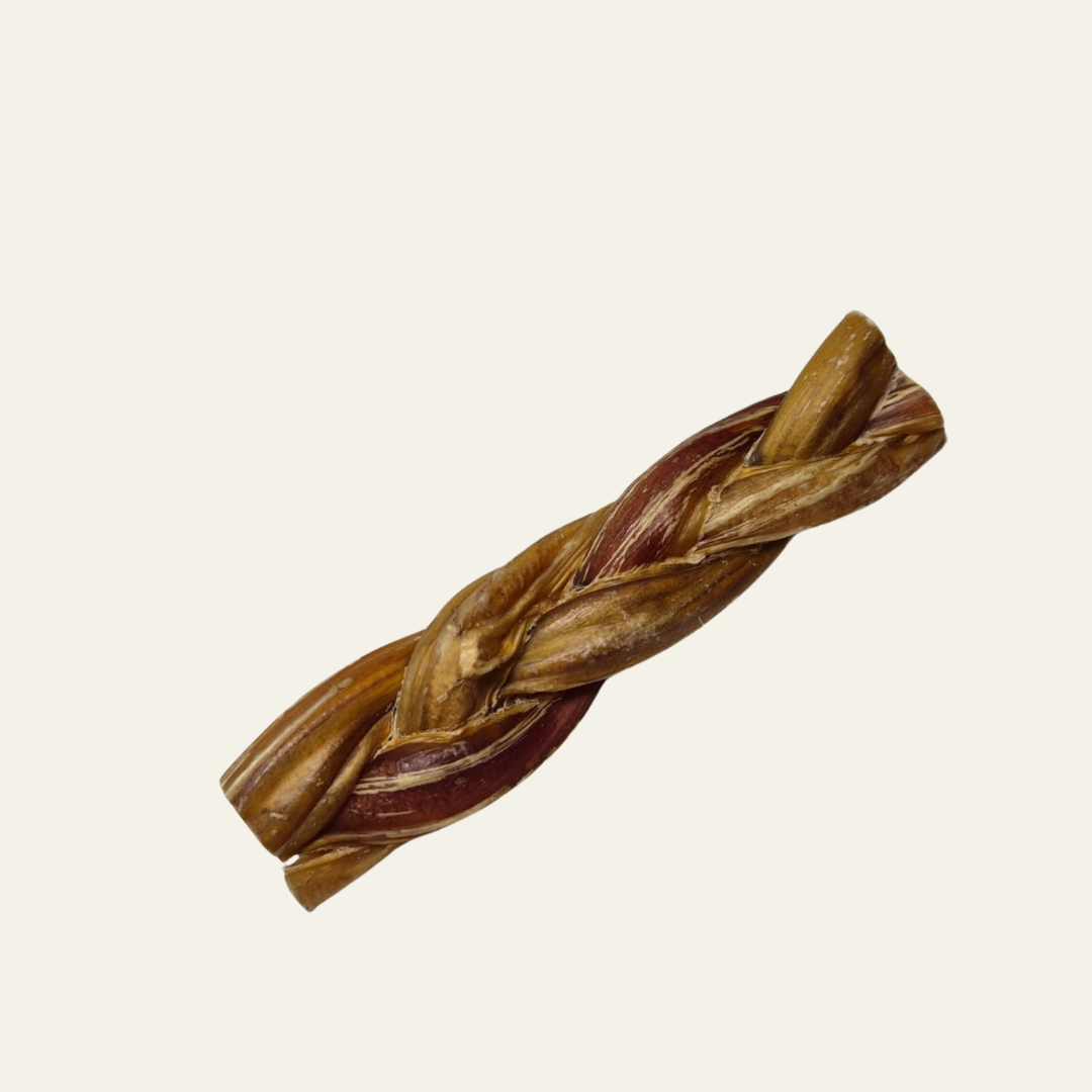 Geflochtener Ochsenziemer – natürlicher Kauspaß klein