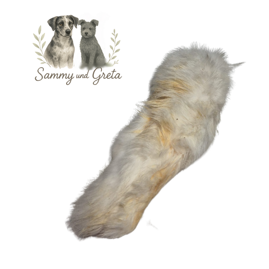 Kaninchenhaut mit Fell - natürlicher Snack für empfindliche Hunde