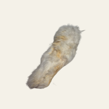 Kaninchenhaut mit Fell - natürlicher Snack für empfindliche Hunde