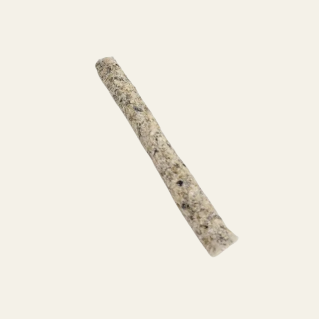 Weiche Lachshautrolle (15 cm) – 100% Naturkauartikel mit Omega-3 für kleine Hunde, Welpen & Senioren