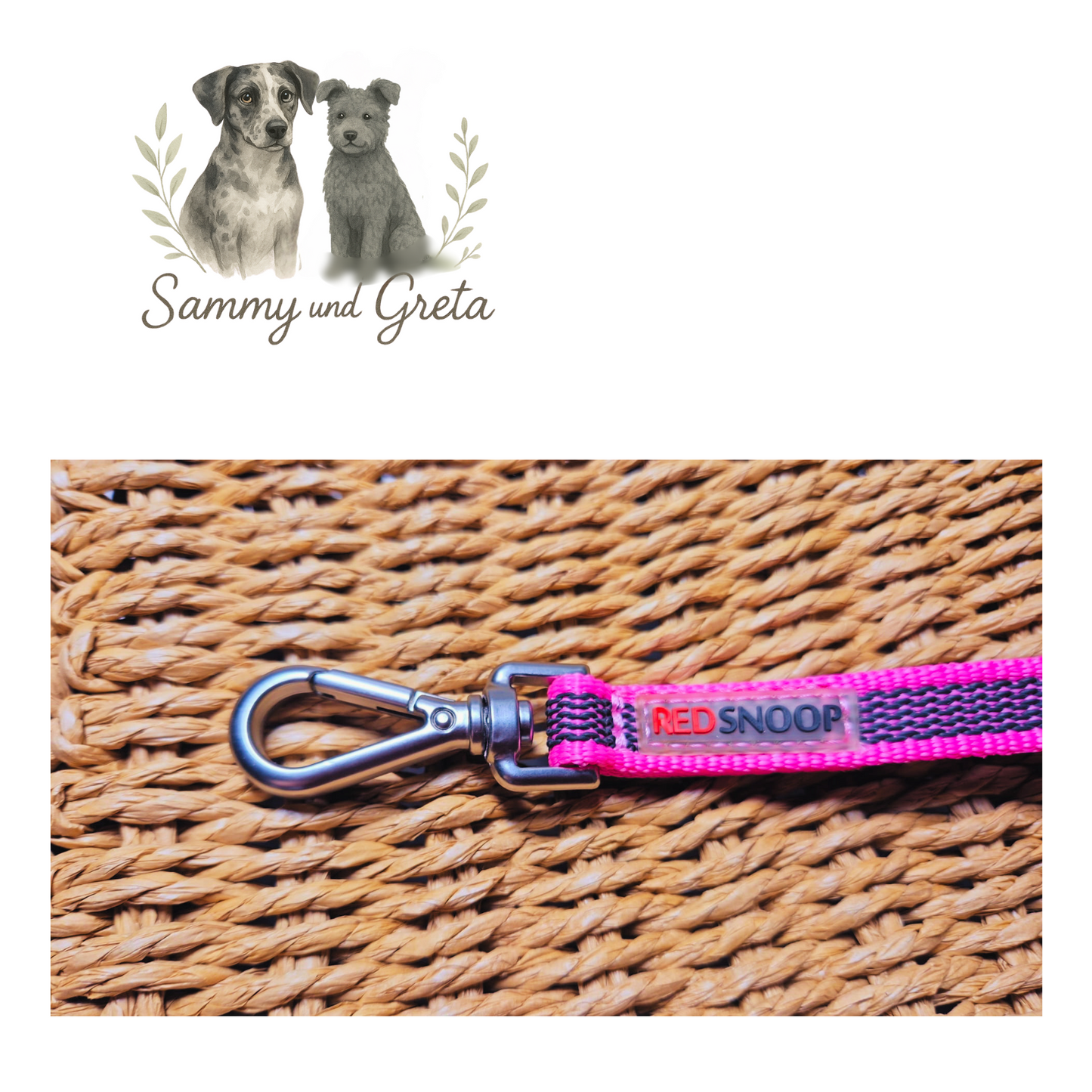 Red Snoop – Nylon Grip Leine (rutschfest & robust)