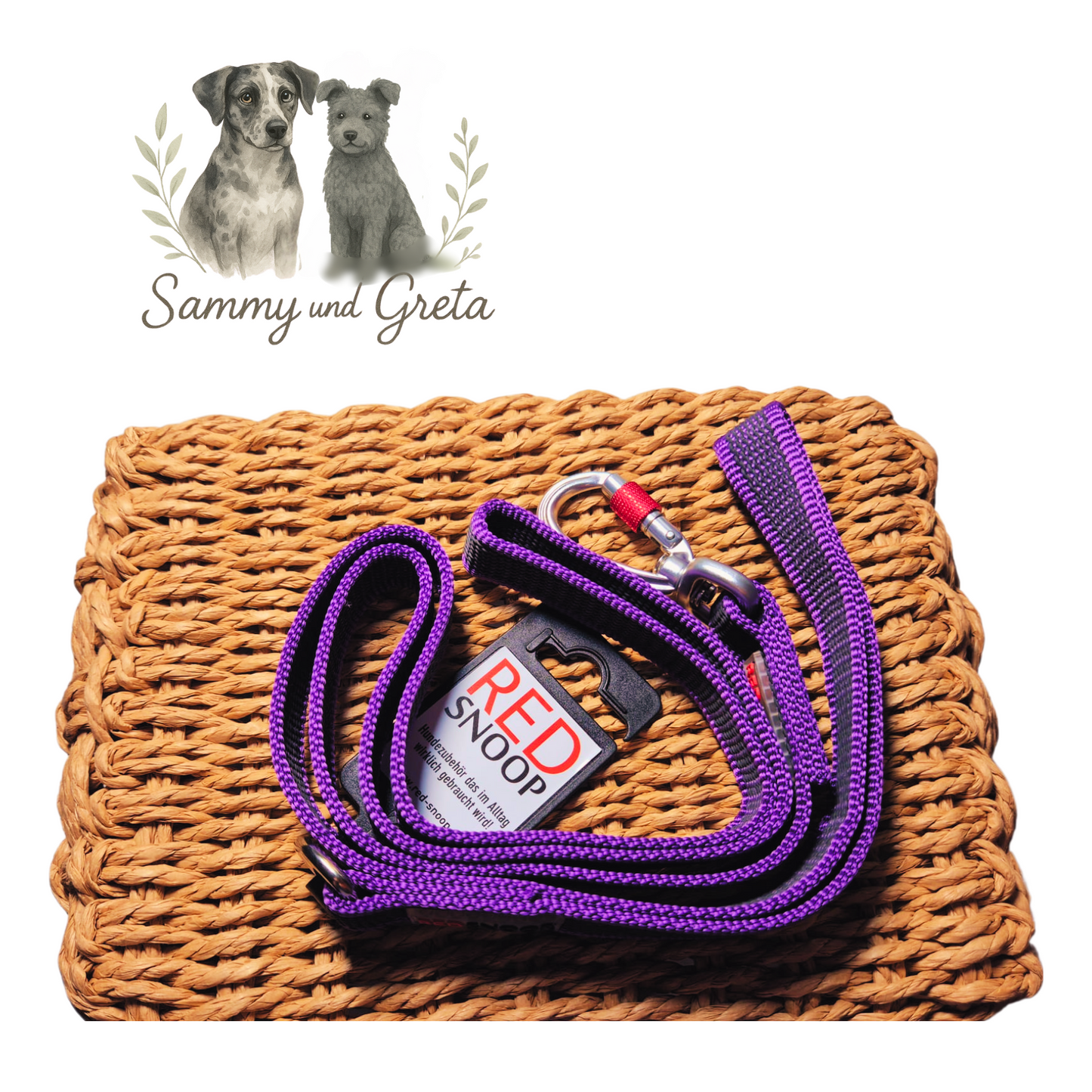 Red Snoop – Nylon Grip Leine Heavy (2 cm) | rutschfest & extrem robust