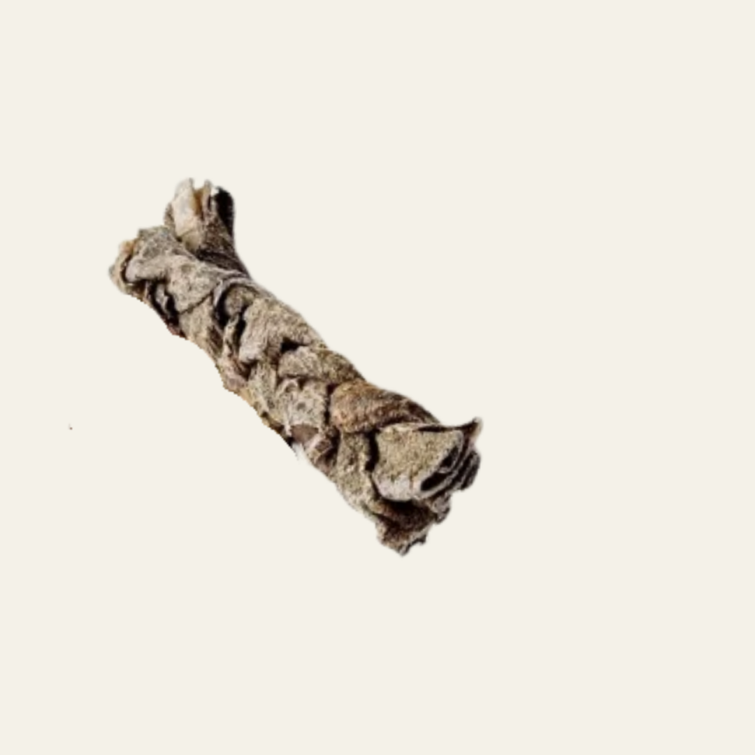 Straußenhautzopf – natürlicher Kausnack für ernährungssensible Hunde