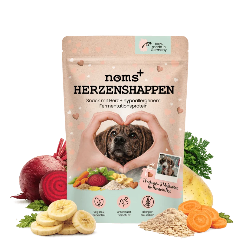 Herzenshappen mit Fermentationsprotein – softer Snack für sensible Hunde