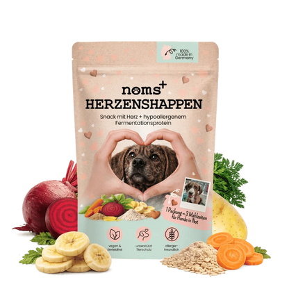 Herzenshappen mit Fermentationsprotein – softer Snack für sensible Hunde
