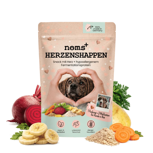 Herzenshappen mit Fermentationsprotein – softer Snack für sensible Hunde